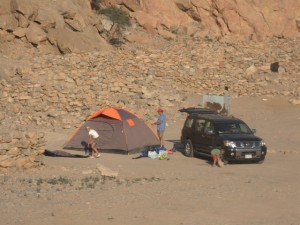 First forays into Middle East camping