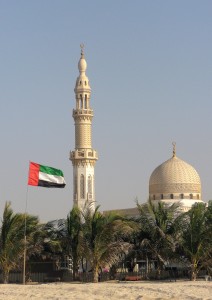 The UAE flag is proudly flown all over Dubai