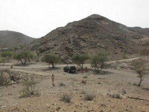 Picnic spot in the mountains above Fujairah