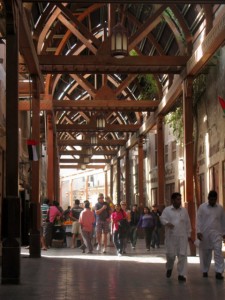 The bustling souks