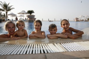 Cooling off in a chilled pool!