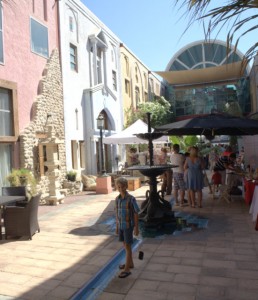 The very Mediterranean feel of The Courtyard in the very industrial area of Al Quoz