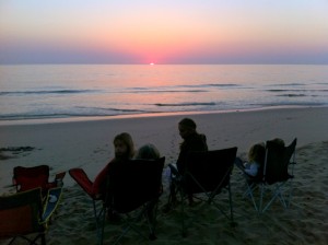 Watching the sunrise together