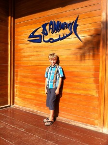 Our Boy outside Sambak restaurant