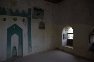 Inside a house in one of the deserted villages 