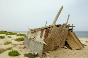 Old fishing huts