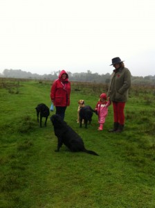 The joys of country walks in the rain! 
