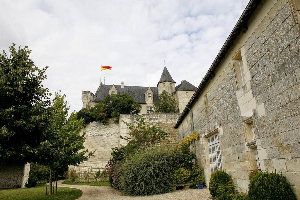The old granary (on the right of the photo) beneath the chateau, where Father Pierre Coudrin hid in the attic