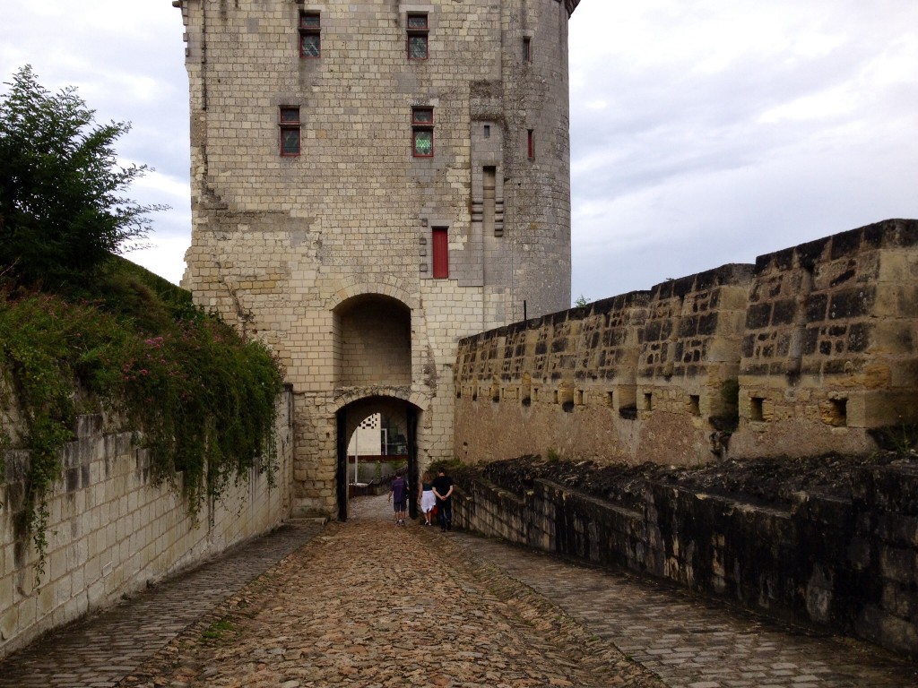 Leaving the impressive Chateau de Chinon