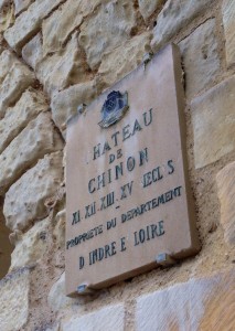 Entrance to Chateau de Chinon