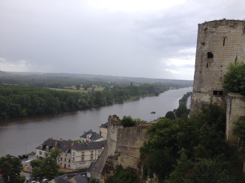 A stunning view across the Vienne despite the weather