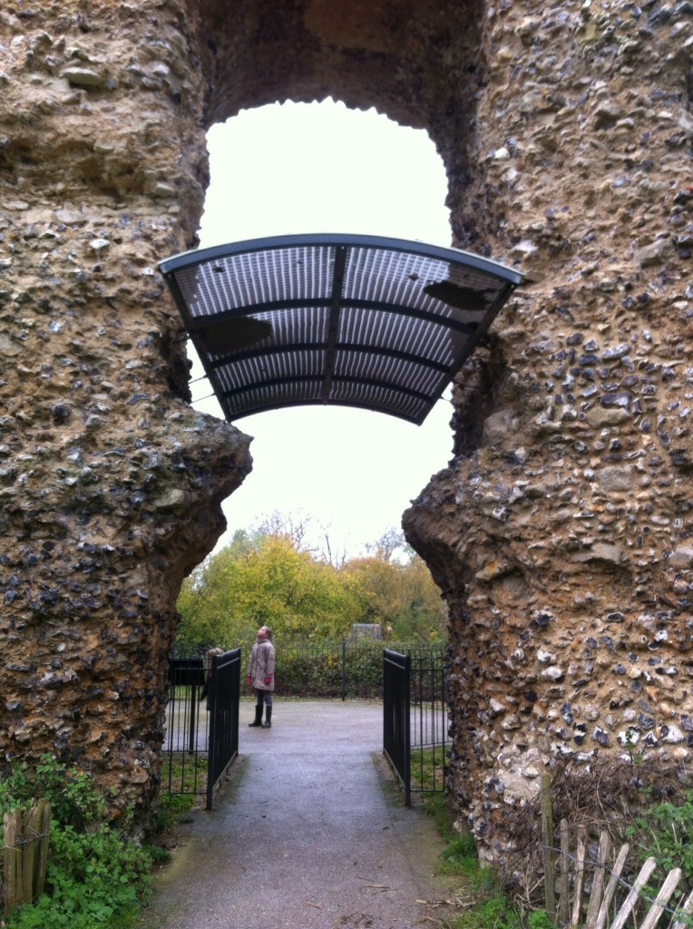 The entrance to what remains of the castle