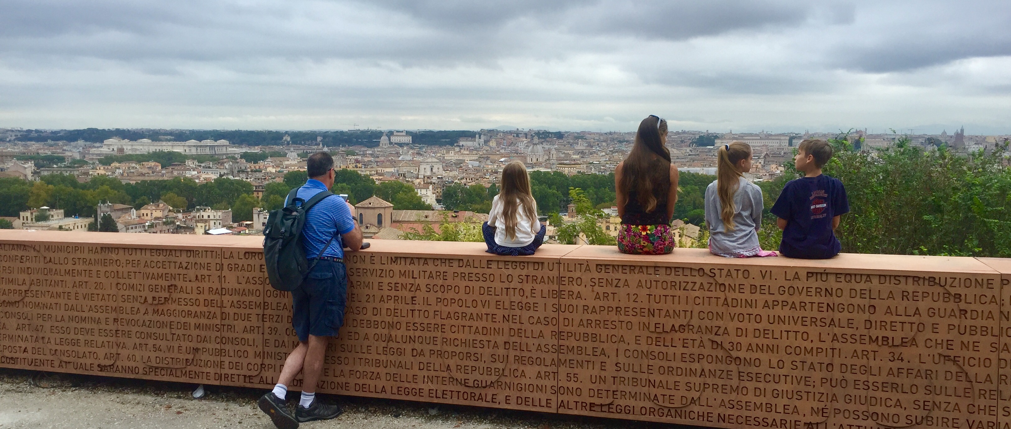 View over Rome from the Janiculum Hill