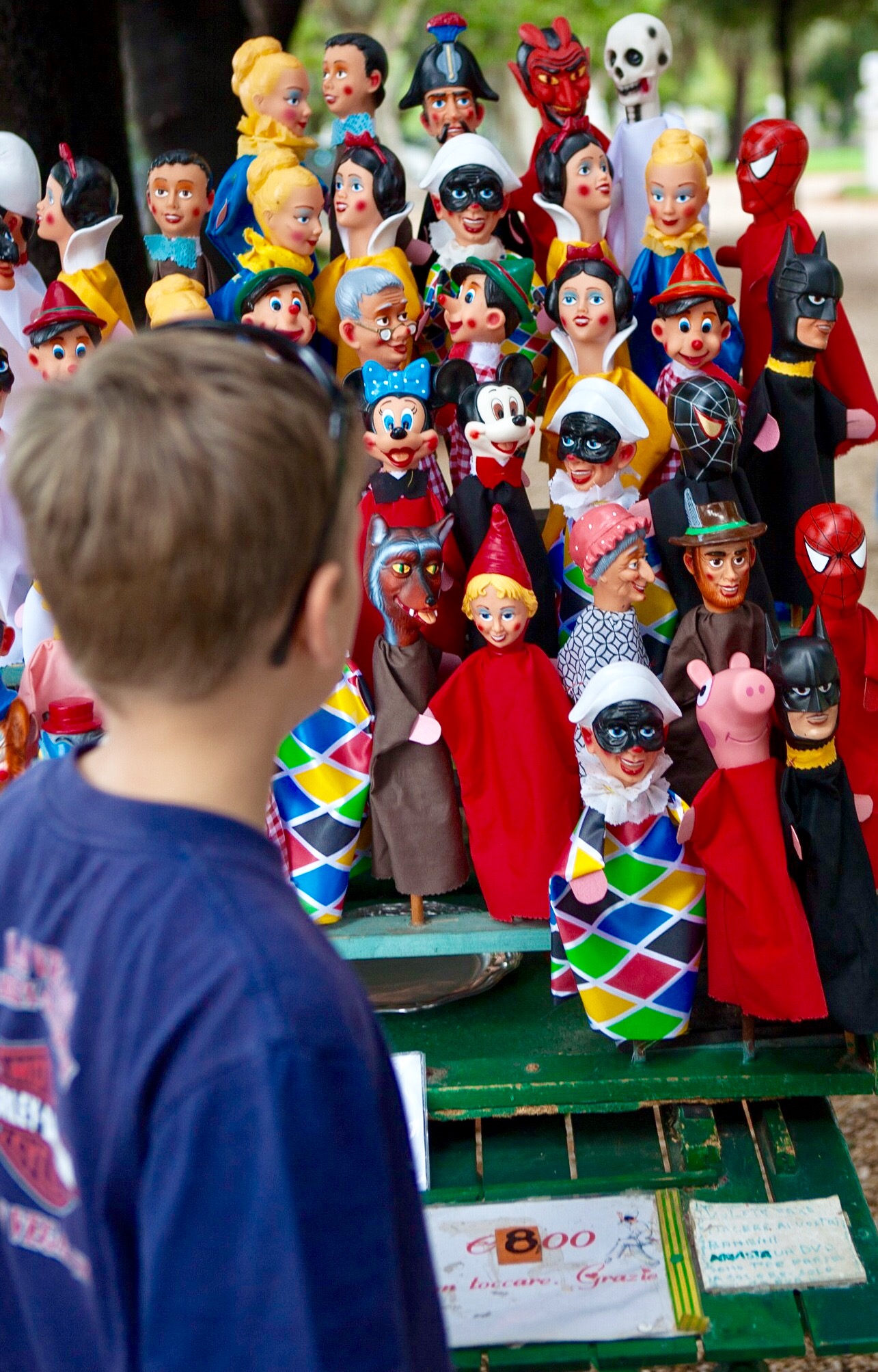 The striking puppets at the puppet theatre